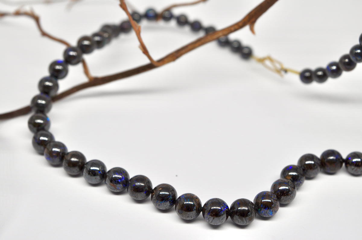 Boulder Opal Necklace with 18k Gold Clasp