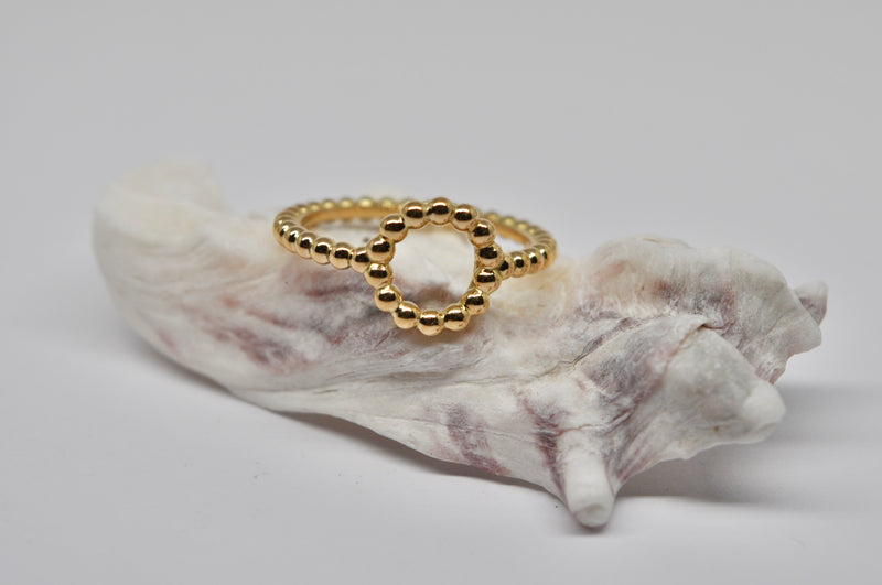 Beaded Circle Ring