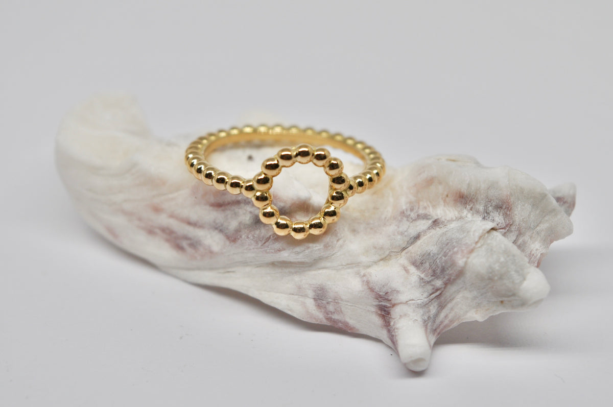 Beaded Circle Ring